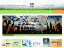 Tablet Screenshot of kkl.org.br